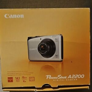 Canon PowerShot A2200 Digital Camera - Silver and Black